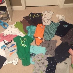 Lot of baby onesies